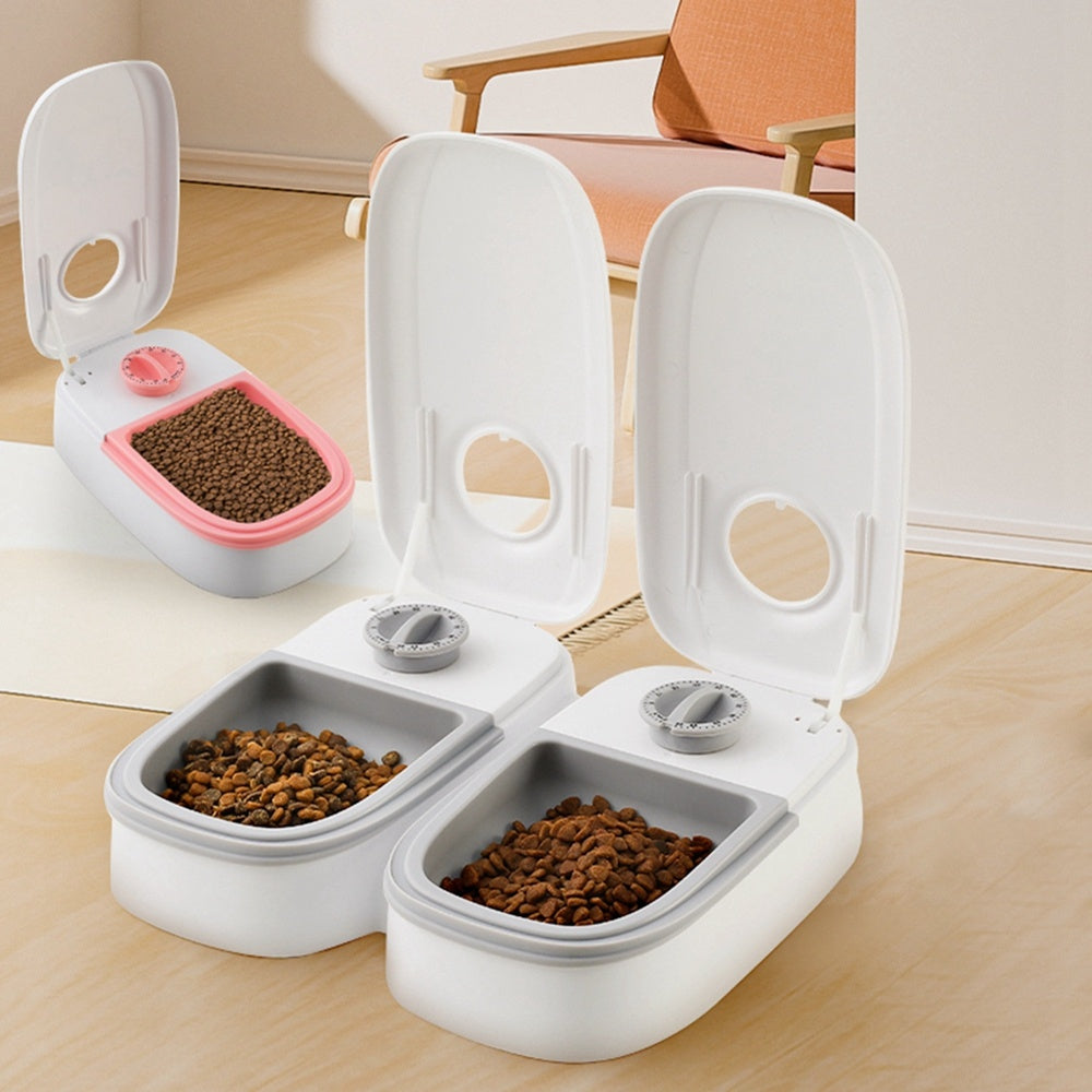 Automatic Smart Pet Feeder – Timed Dispenser with Stainless Steel Bowl