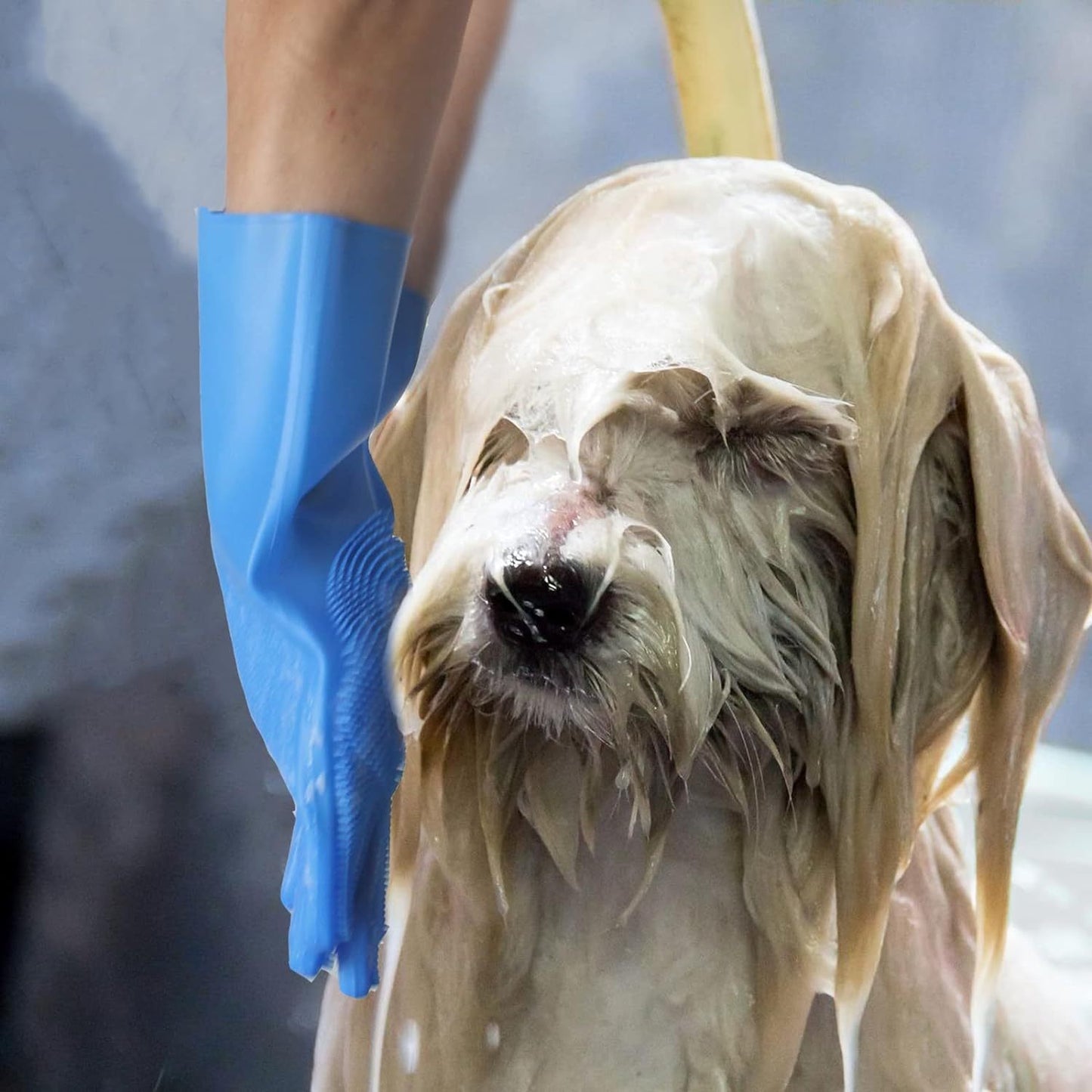 Pet Grooming Gloves – Deshedding & Bathing Mitt for Dogs & Cats