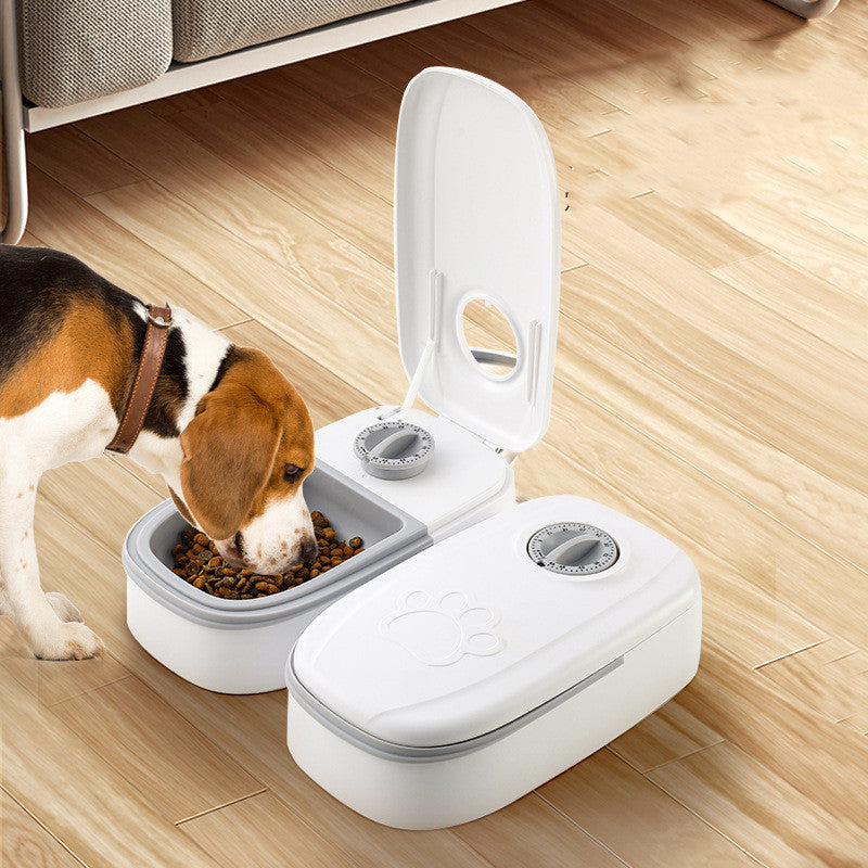 Automatic Smart Pet Feeder – Timed Dispenser with Stainless Steel Bowl